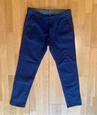 Chinos Massimo Dutti Slim Fit Azul Marino