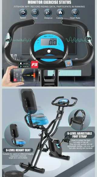 Bicicleta Estática Plegable ANCHEER