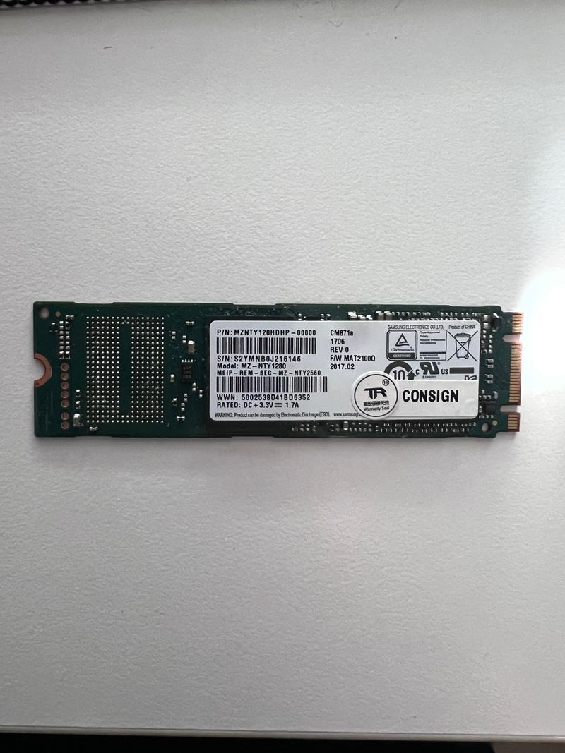 SSD Samsung 128GB M.2 NVMe