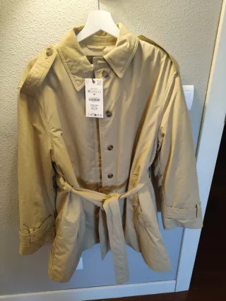 Gabardina Mango Beige Talla M