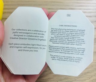 Pulsera Swarovski colección Millenia azul degradad