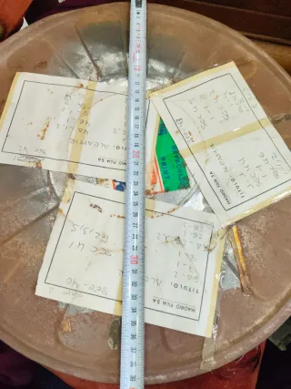 Lata antigua de cine