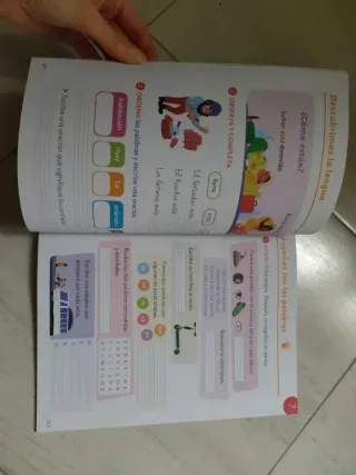 Libro de texto LENGUA UN PASO MAS 1° PRIMARIA