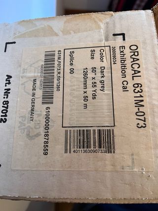 Rollo Vinilo Gris Mate 50m