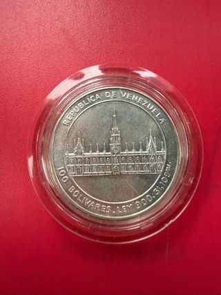 Moneda Plata 100 Bolívares Venezuela