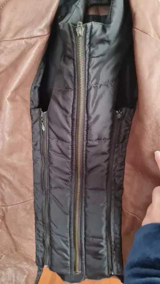 Giacca in vera pelle marrone