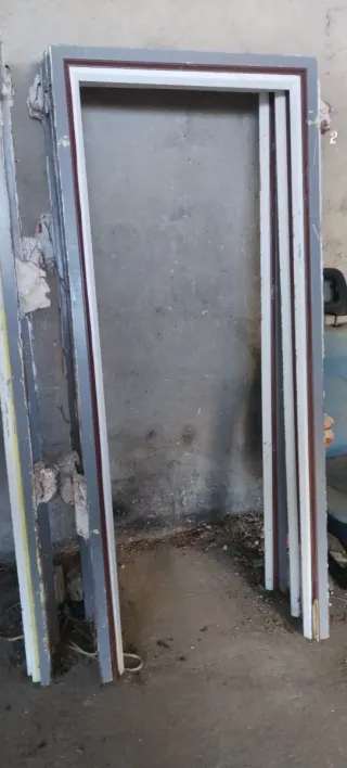 Puerta doble hierro con cristal