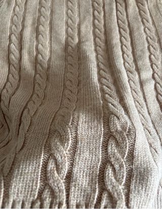 Jersey Polo Ralph Lauren Beige Cable Knit