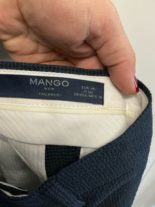 Traje Mango Hombre Talla M Azul finito