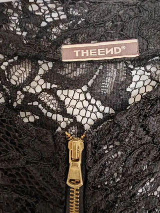 Coprispalle pizzo nero con zip