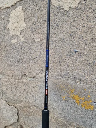 Caña y carrete de bacoretas