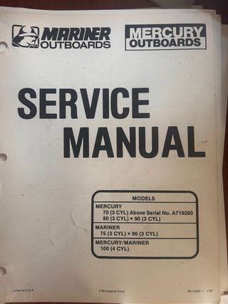 Manuales de Servicio MerCruiser, Yamaha y Mariner