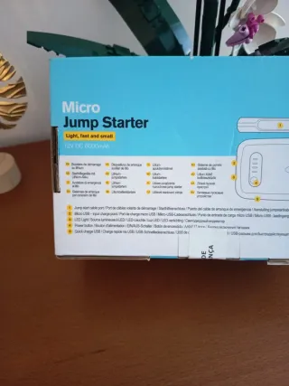 Micro Jump Starter 12V DC 6000mAh