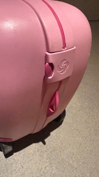Maleta correpasillos Samsonite leopardo rosa