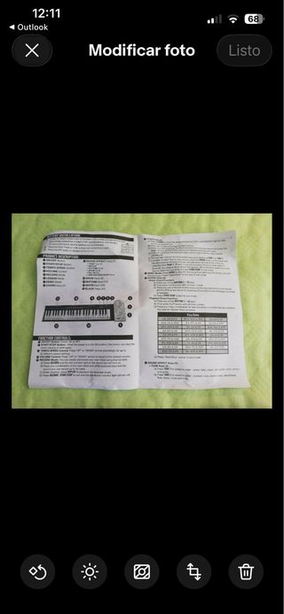 PIANO ENROLLABLE ELECTRÓNICO PORTÁTIL