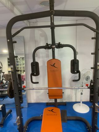 Gimnasio completo en casa - Domyos + pesas + banco