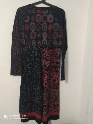 Vestido Love & Love Negro y Rojo