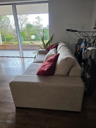 Sofá Moradillo 3 plazas tela beige