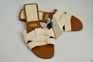 Sandalias Zara Beige Talla 37