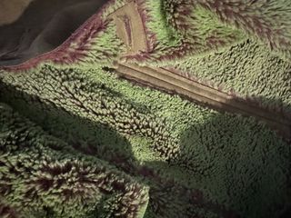 Chaquetón reversible marrón y verde