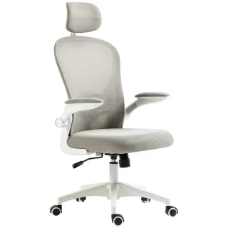 Silla de Oficina Ergonómica Malla Gris