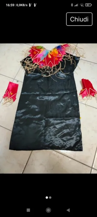 Vestito Carnevale Afro Donna