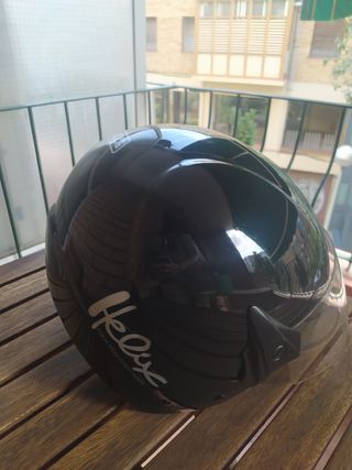 Casco NZI Negro Semiabierto