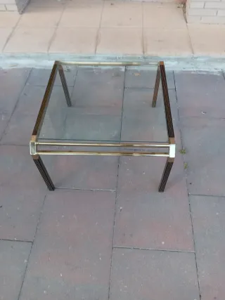 Mesas de centro madera y cristal