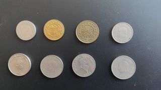 Lote 8 monedas de Túnez