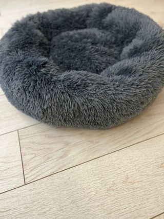 Cama Donut Relax Perro Gris
