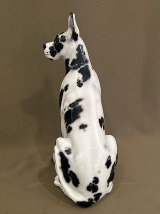 Escultura Gran Danés porcelana italiana