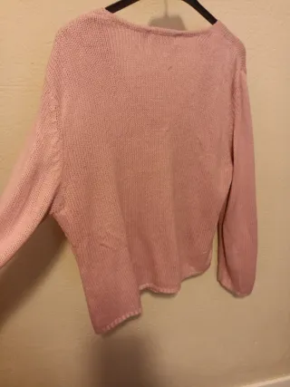 Jersey rosa punto talla 48