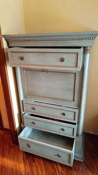 Escritorio Secreter Vintage Madera Maciza