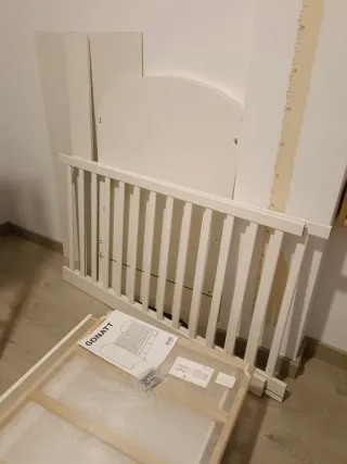 Cuna 0 a 3 años GONATT IKEA Blanca