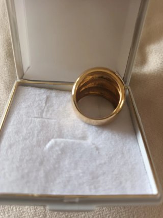 Anillo chapado en oro