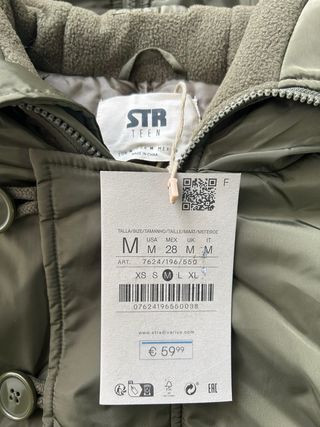 Cazadora verde mujer Stradivarius M