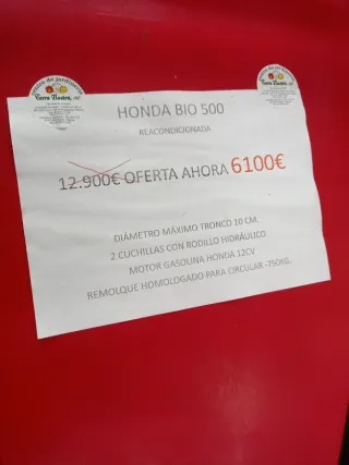 Biotriturador Honda Bio500