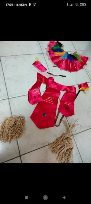 Set accessori afro carnevale uomo