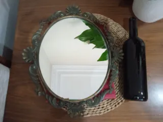 Espejo antiguo ovalado decorativo