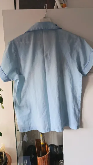 Chaqueta pijama bordada flores