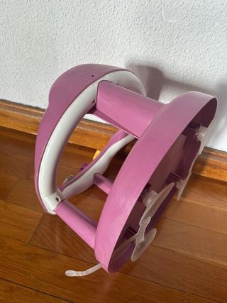 Asiento de baño para bebé rosa