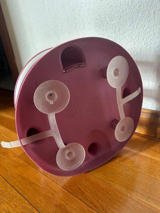Asiento de baño para bebé rosa