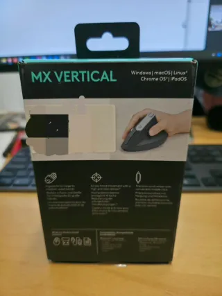 Ratón MX Vertical Logitech Negro