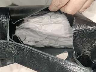 Bolso Vittoria Napoli Piel Negro Nuevo