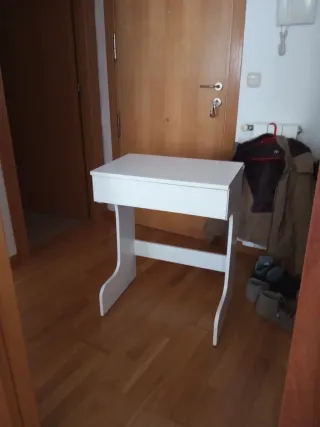 Escritorio pequeño madera blanco