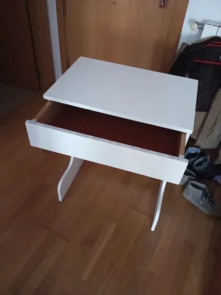 Escritorio pequeño madera blanco
