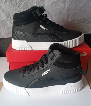 Botas Puma Mujer Negras y Blancas talla 39