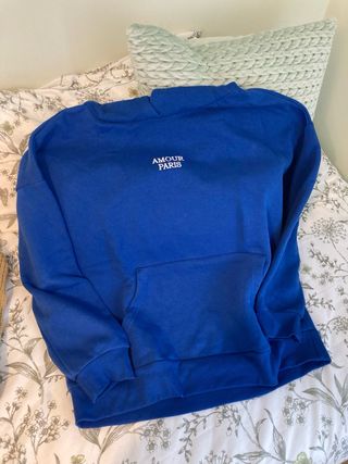 Sudadera azul Amour Paris Talla M