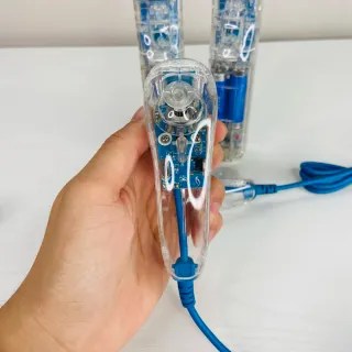 Coppia Controller nintendo Wii Afterglow +Nunchuck