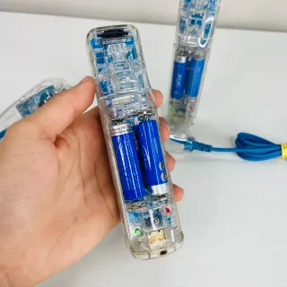 Coppia Controller nintendo Wii Afterglow +Nunchuck